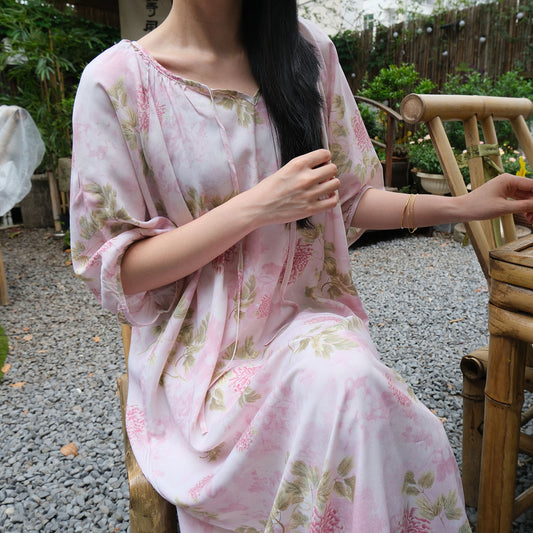 Serenia Dress | Chinoiserie Nightwear