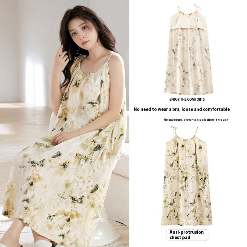 CloudSoft | Cotton-Feel Camisole Sleep Dress