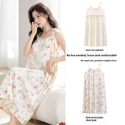 CloudSoft | Cotton-Feel Camisole Sleep Dress