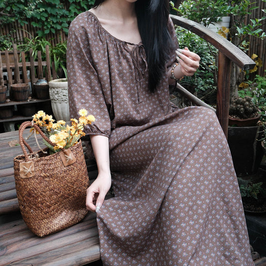 Serenia Dress | Chinoiserie Nightwear