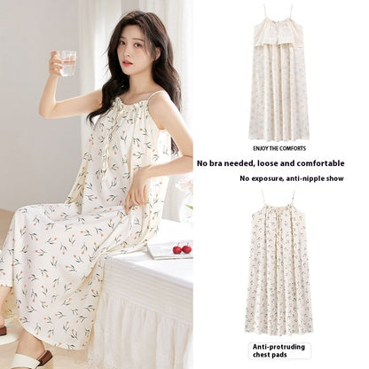 CloudSoft | Cotton-Feel Camisole Sleep Dress