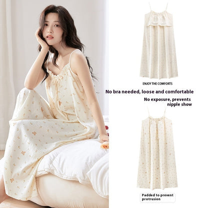 CloudSoft | Cotton-Feel Camisole Sleep Dress