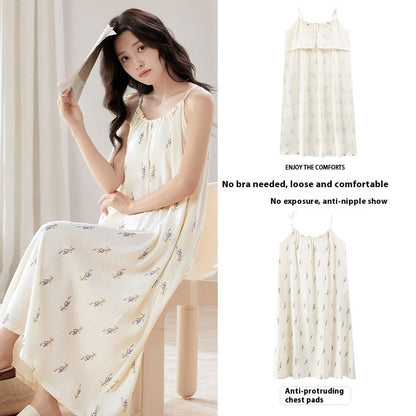 CloudSoft | Cotton-Feel Camisole Sleep Dress
