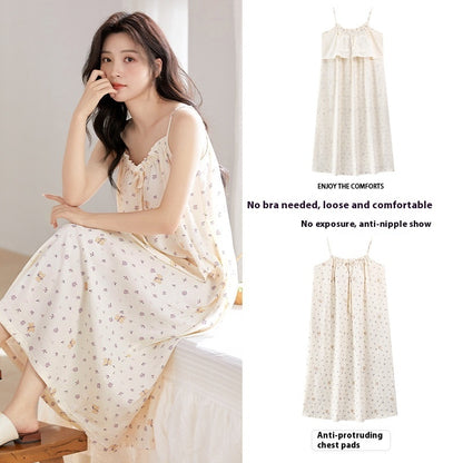 CloudSoft | Cotton-Feel Camisole Sleep Dress
