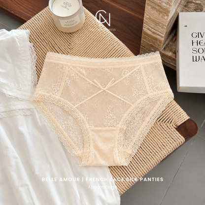 Belle Amour | French Lace Silk Panties