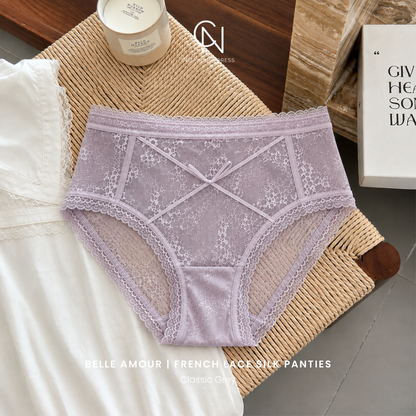 Belle Amour | French Lace Silk Panties