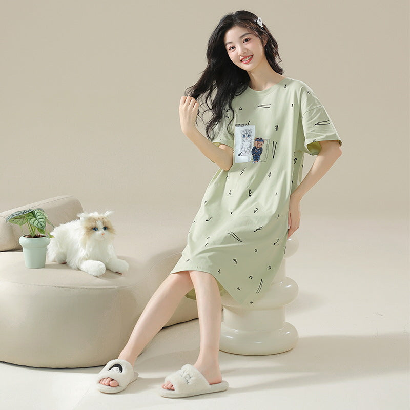 100% Pure Cotton Cloud-Soft Short Sleeve Pajamas