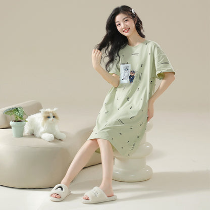 100% Pure Cotton Cloud-Soft Short Sleeve Pajamas