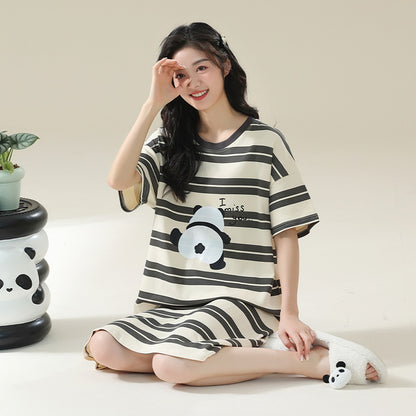 100% Pure Cotton Cloud-Soft Short Sleeve Pajamas