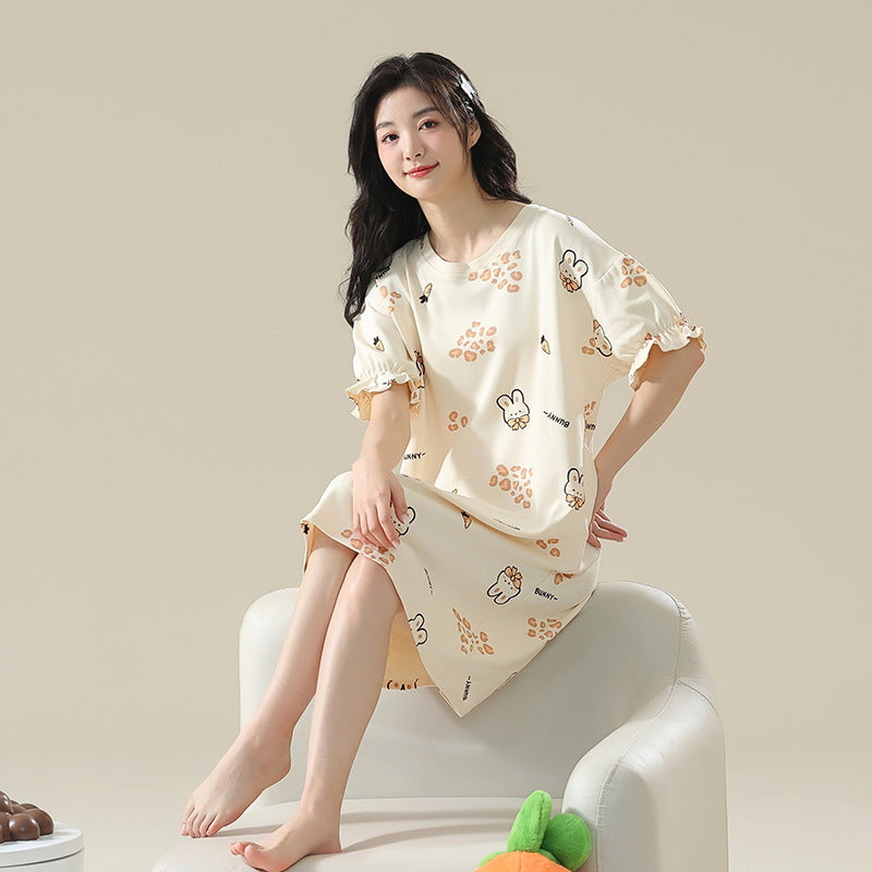 100% Pure Cotton Cloud-Soft Short Sleeve Pajamas