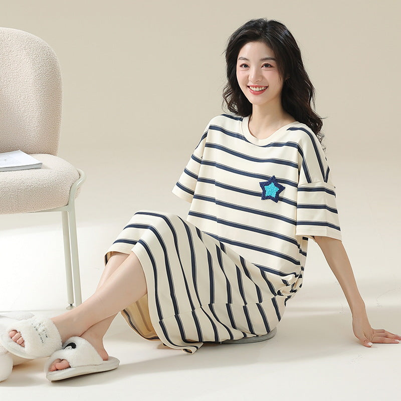 100% Pure Cotton Cloud-Soft Short Sleeve Pajamas