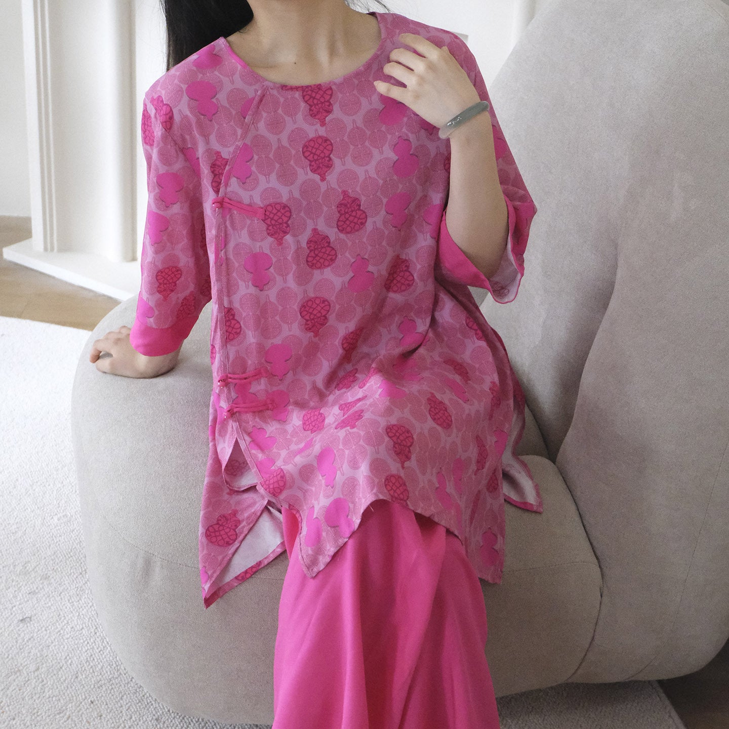 Chinoiserie | Cotton Silk Pajama Set