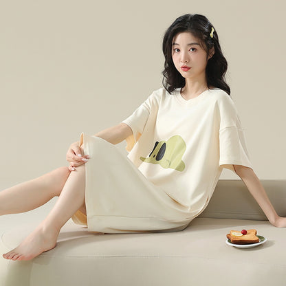 100% Pure Cotton Cloud-Soft Short Sleeve Pajamas