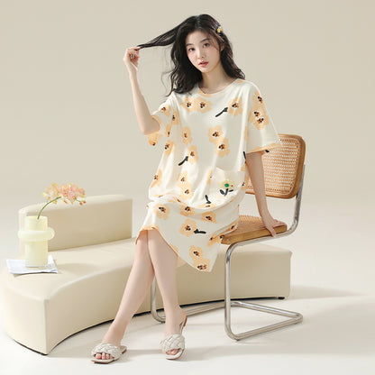 100% Pure Cotton Cloud-Soft Short Sleeve Pajamas