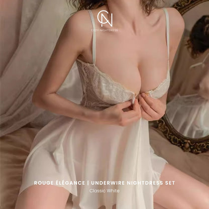 Rouge Élégance | Underwire Nightdress Set