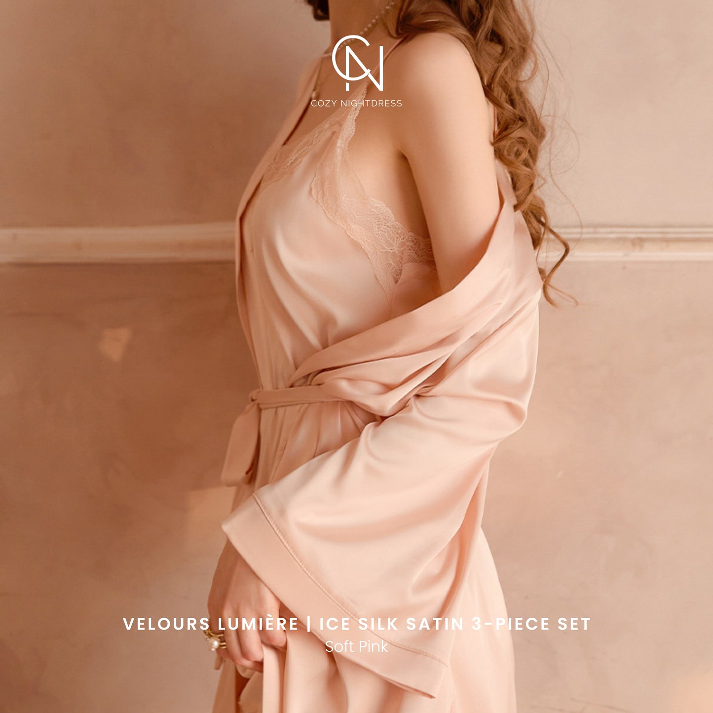 Velours Lumière | Ice Silk Satin 3-Piece Set