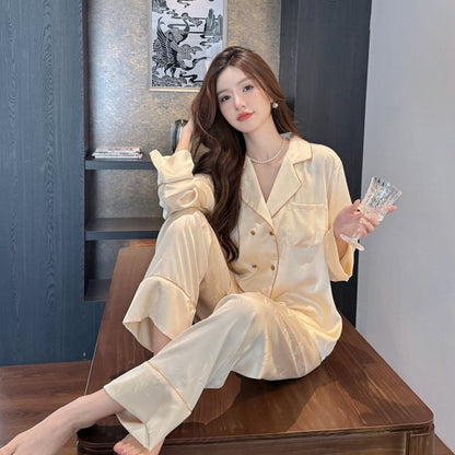 Victoria | Double-Breasted Jacquard Pajama Set