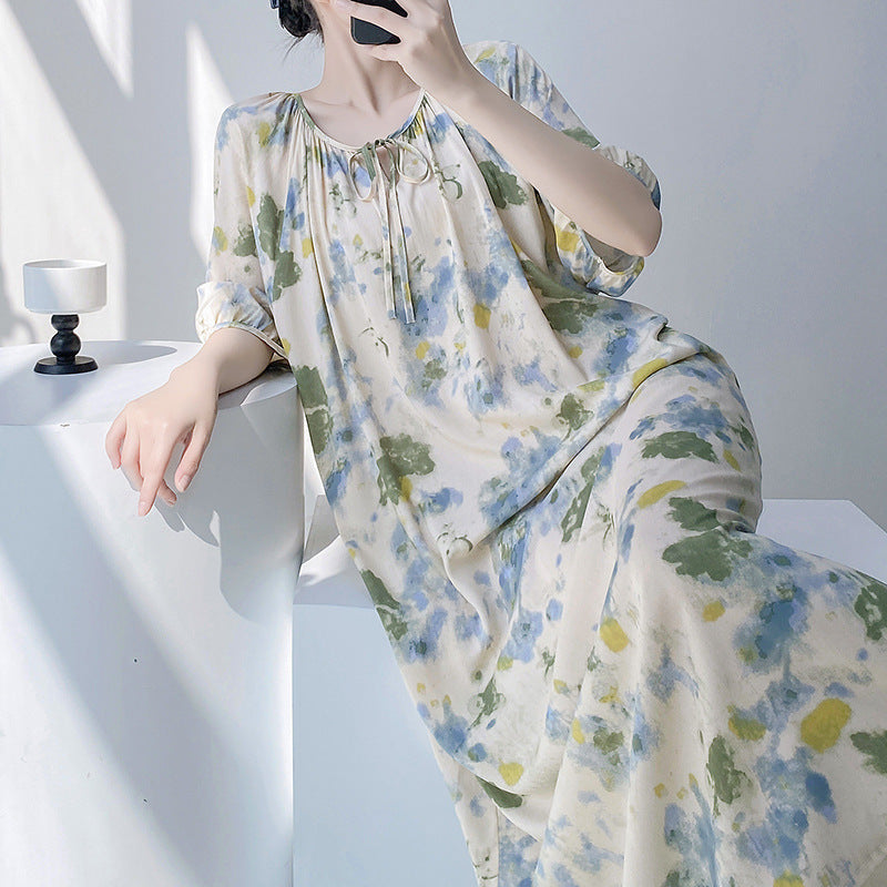 Serenia Dress | Chinoiserie Nightwear