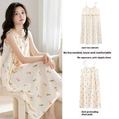 CloudSoft | Cotton-Feel Camisole Sleep Dress