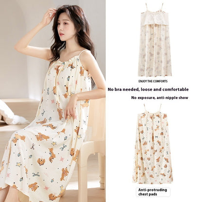 CloudSoft | Cotton-Feel Camisole Sleep Dress